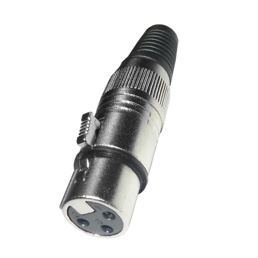 JACK XLR, 3 PINES, METALICO