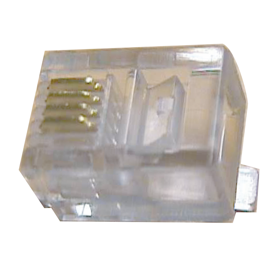 CONECTOR PLUG RJ-11 6P4C, 4 CONTACTOS