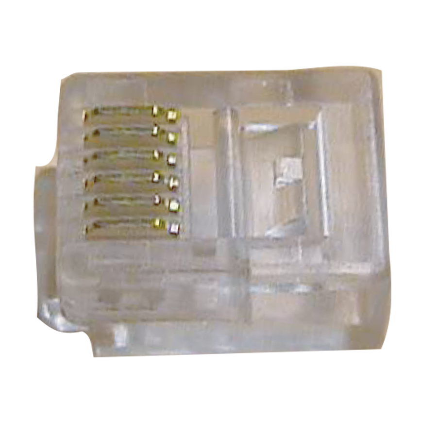 CONECTOR PLUG RJ-12 6P6C, 6 CONTACTOS