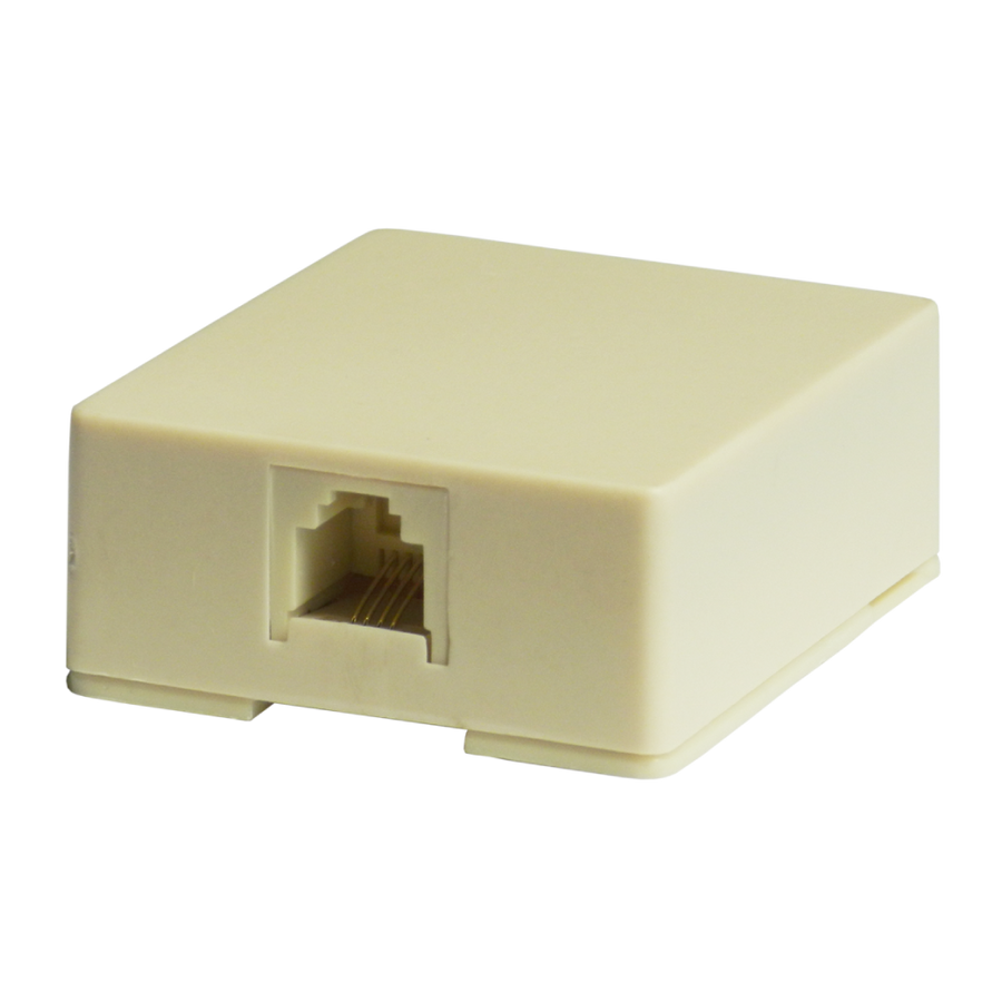 Telefonico Caja de Superficie para Plug RJ11 ABS Beige BX KD4