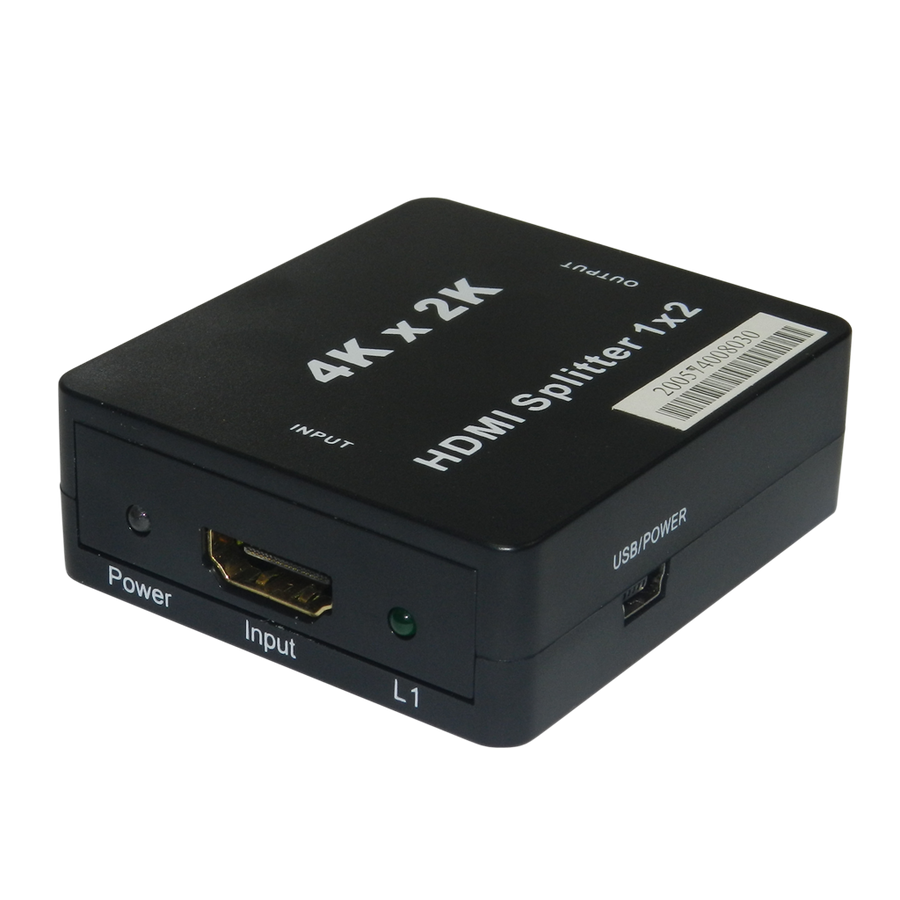 Convertidor de Señal HDMI Splitter 1 x 2, Soporta 3D y 4K x 2K, ENGLAND ELECTRONICS HDMI-SPL-1X2