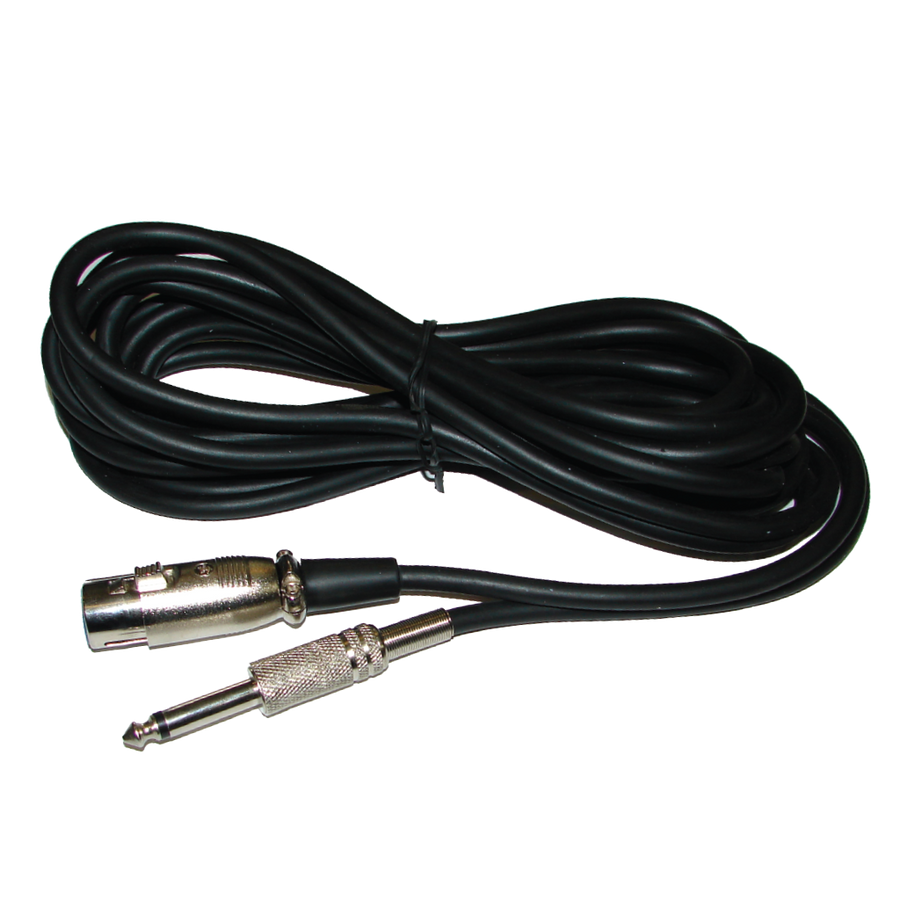 CABLE PARA MICROFONO, PLUG 6.3MM MONO A JACK XLR, 5MTS