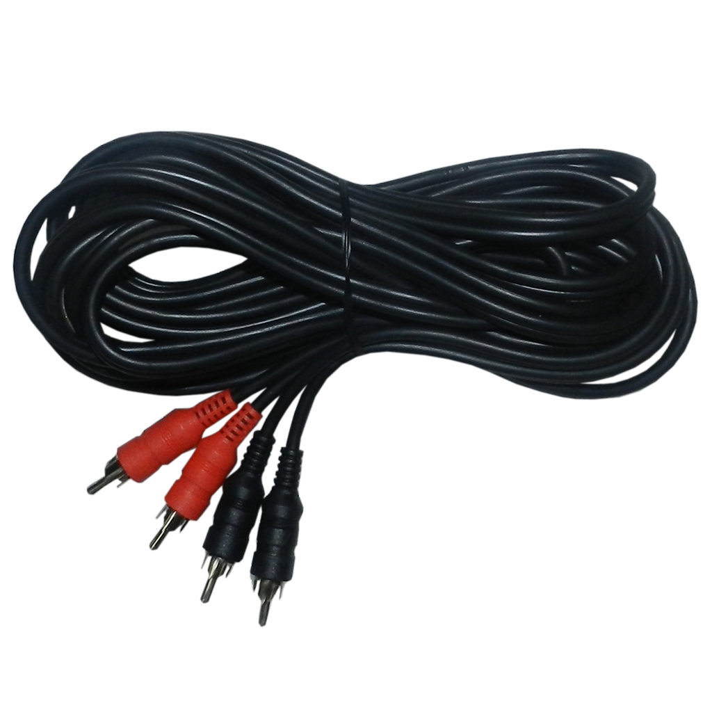 Cable para Audio 2 plug RCA a 2 plug RCA, 12 m Long. Cable, ACOUSTIC CA435-2P 12m