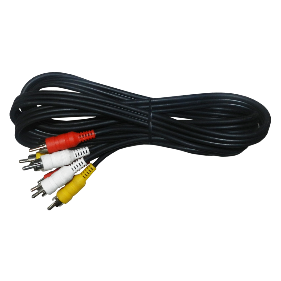 CABLE 3RCA TO 3RCA PLUG,7m LARGO, OD:4X12mm, 3X(10+10)X0.10mm, CCS EMPAQUE FUNDA PLÁSTICA INDIVIDUAL