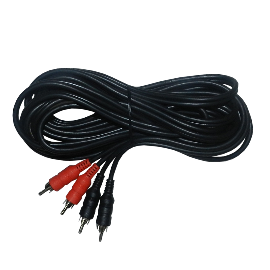 CABLE DE AUDIO, 2 PLUG RCA A 2 PLUG RCA, CCA, 7MTS