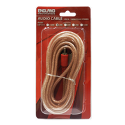 CABLE DE AUDIO TRANSPARENTE, 2 PLUG RCA A PLUG 3.5MM, CCS/CCA, 3MTS