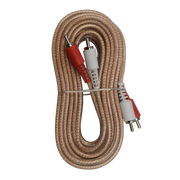 CABLE DE AUDIO TRANSPARENTE, 2 PLUG RCA A 2 PLUG RCA, CCS/CCA, 3MTS