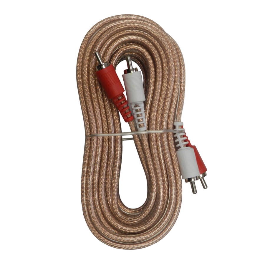 CABLE DE AUDIO TRANSPARENTE, 2 PLUG RCA A 2 PLUG RCA, CCS/CCA, 3MTS