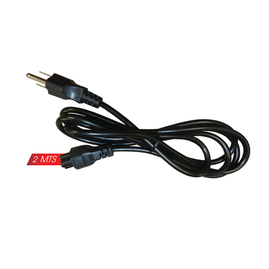 CABLE DE PODER CON CONECTOR TREBOL, LONGITUD DE CABLE 2 MTS