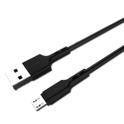 Cable USB 2.0, MicroUSB, 1 m Long. Cable, MTK B6108 NEGRO