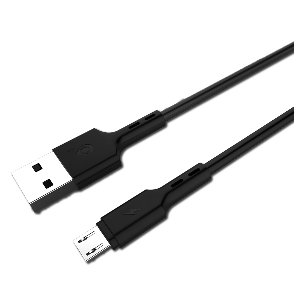 Cable USB 2.0, MicroUSB, 1 m Long. Cable, MTK B6108 NEGRO