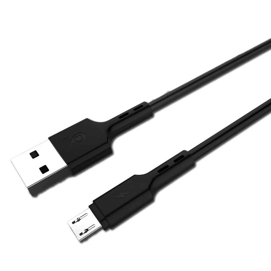 Cable USB 2.0, MicroUSB, 1 m Long. Cable, MTK B6108 NEGRO