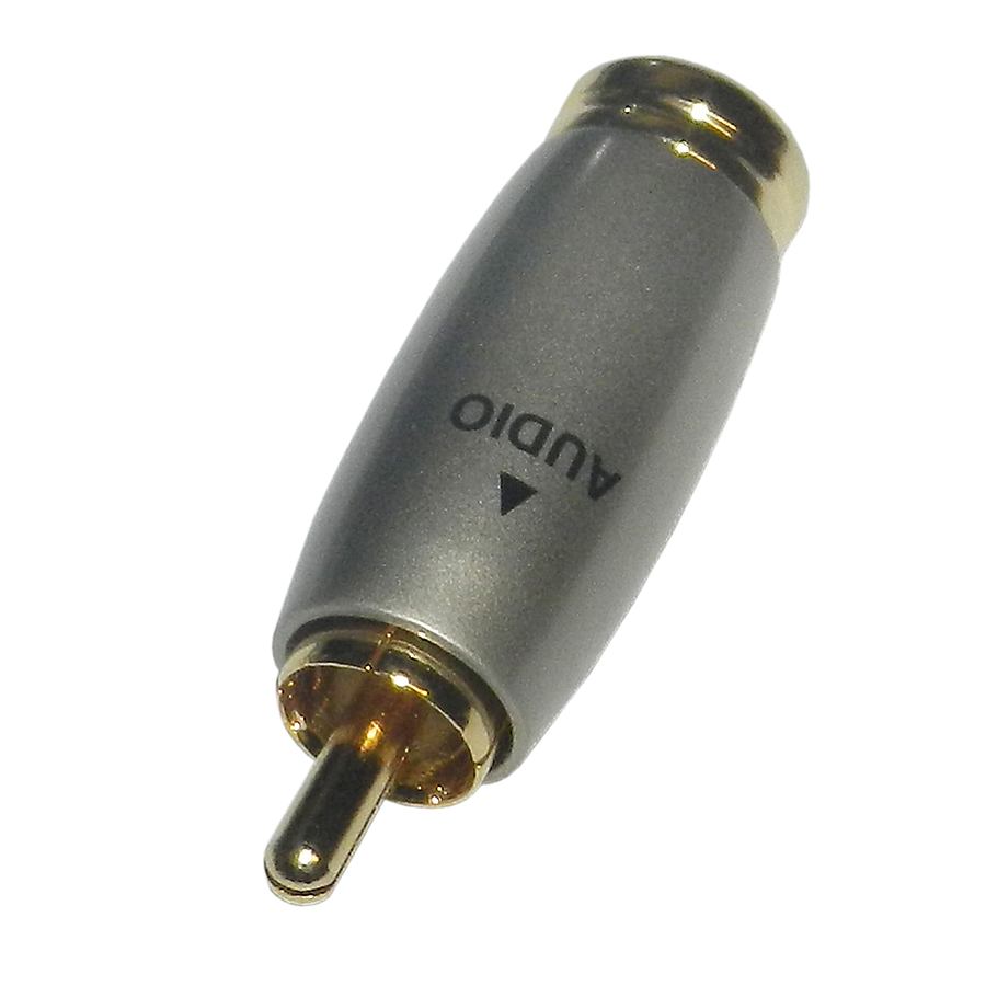 PLUG RCA, SIN RESORTE, METALICO