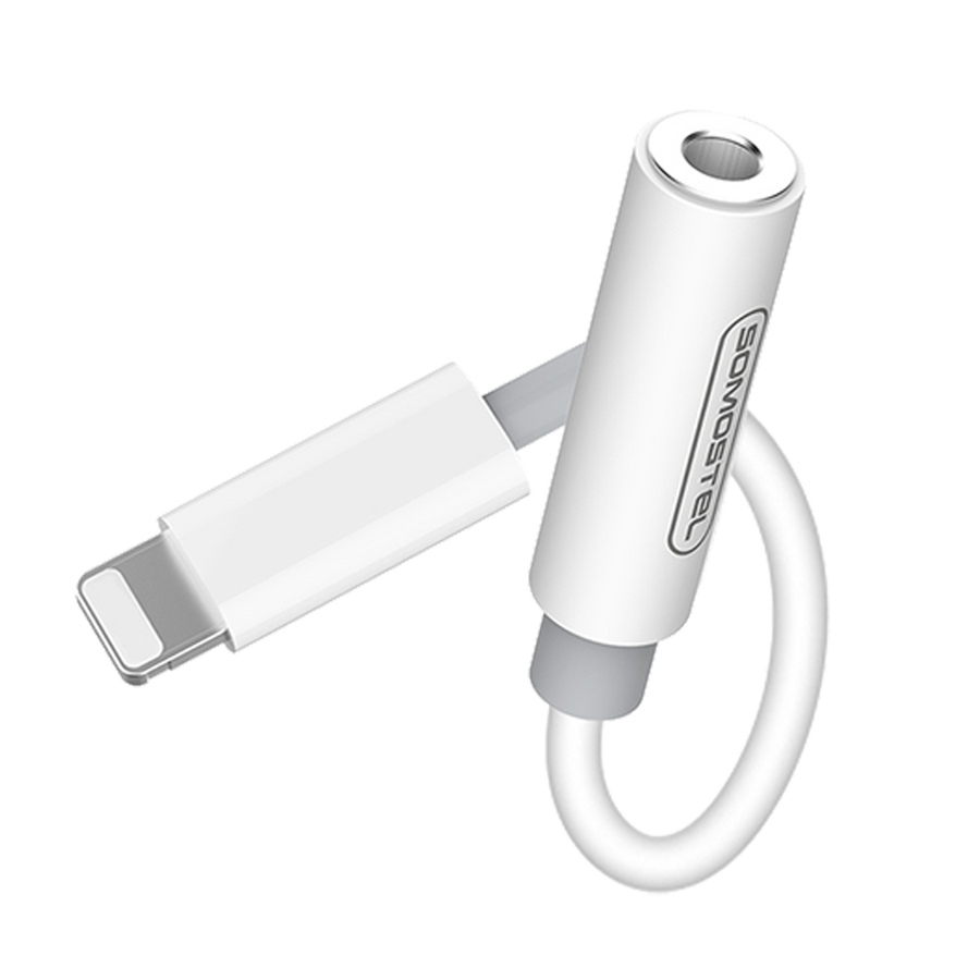 ADAPTADOR OTG DE AUDIO, TIPO IPHONE A JACK 3.5MM