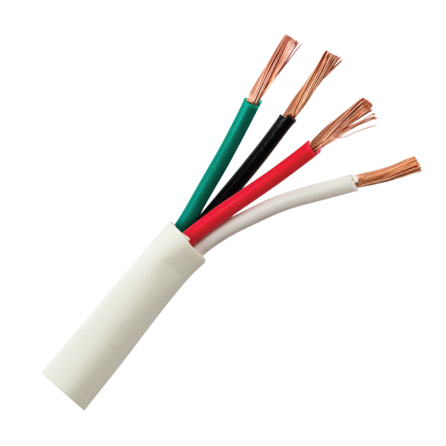 Rollo Cable Parlante 16 AWG, 152.5 m, 65 Hilos, Filimentos de cobre de alta calidad, par trenzado Ultra Flexible, material PVC, Libre de Oxígeno, SCP 16/4 OFC-WT 152.5m