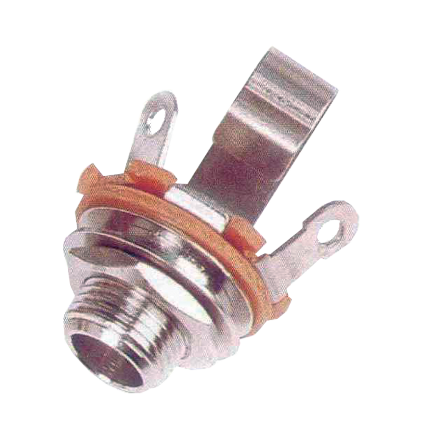 JACK DE CHASIS, 6.3MM, MONO, BAQUELITA, METALICO