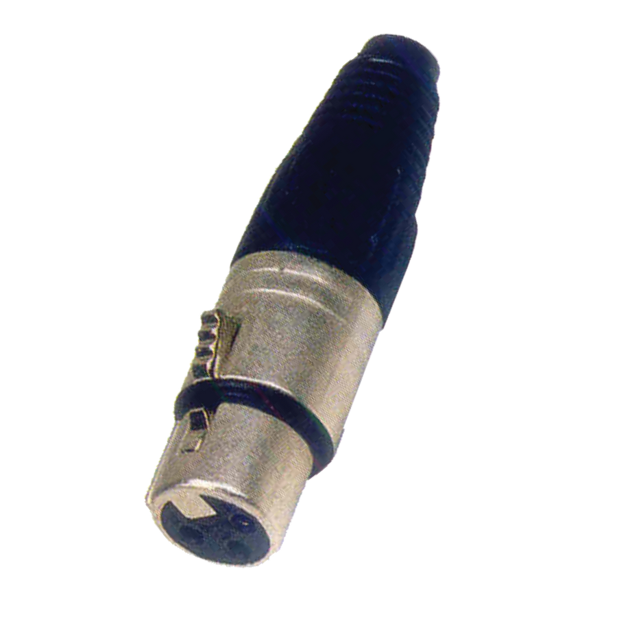 JACK XLR, 3 PINES, METALICO