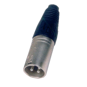 PLUG XLR, 3 PINES, METALICO