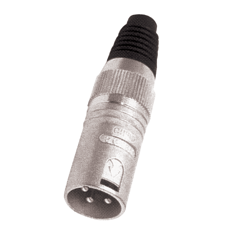 PLUG XLR, 3 PINES, METALICO