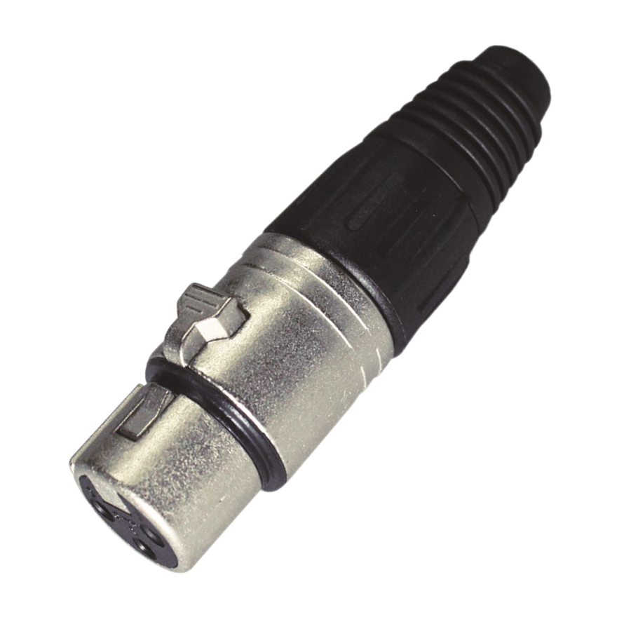 JACK XLR, 3 PINES, METALICO