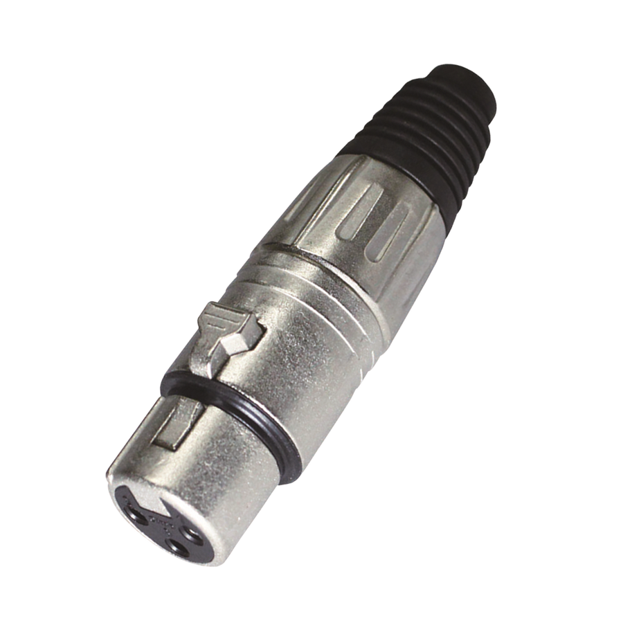JACK XLR, 3 PINES, METALICO
