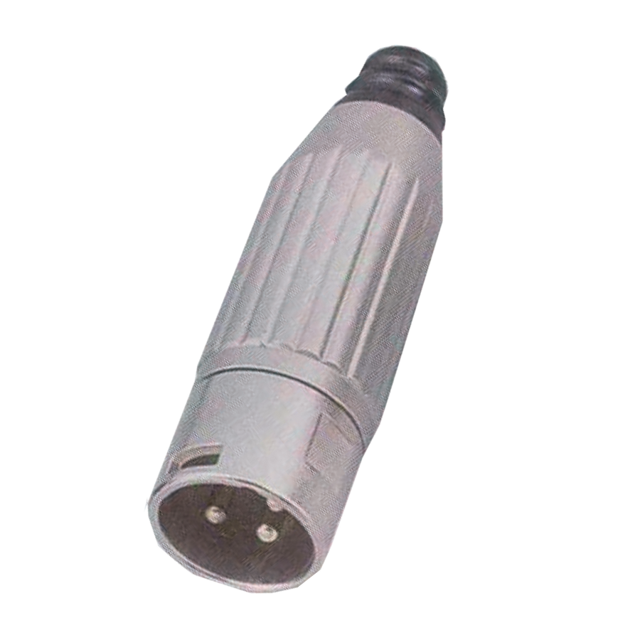 PLUG XLR, 3 PINES, METALICO