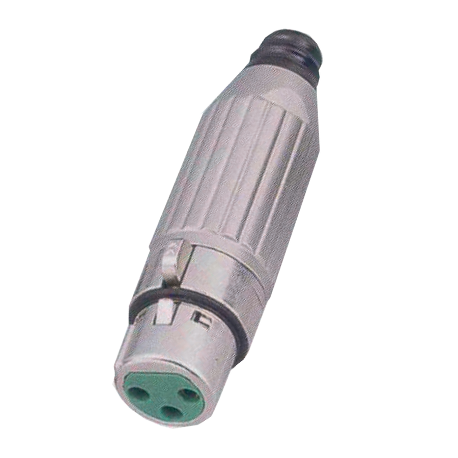 JACK XLR, 3 PINES, METALICO