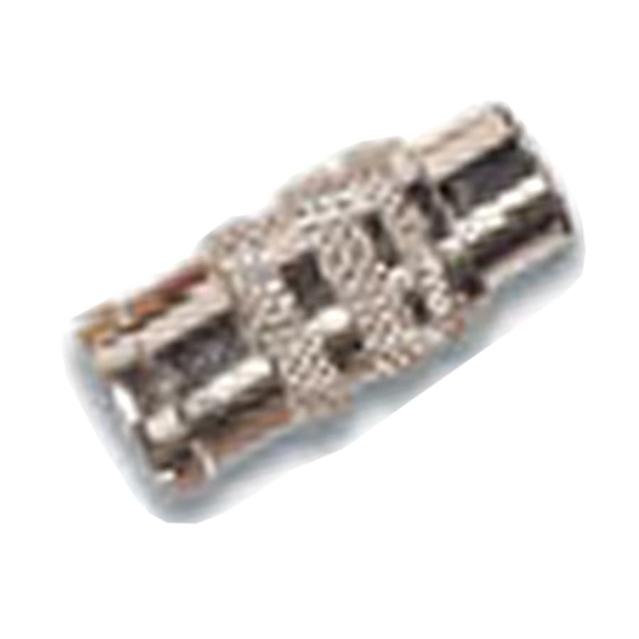 ADAPTADOR UNION JACK RCA A JACK RCA, METALICO