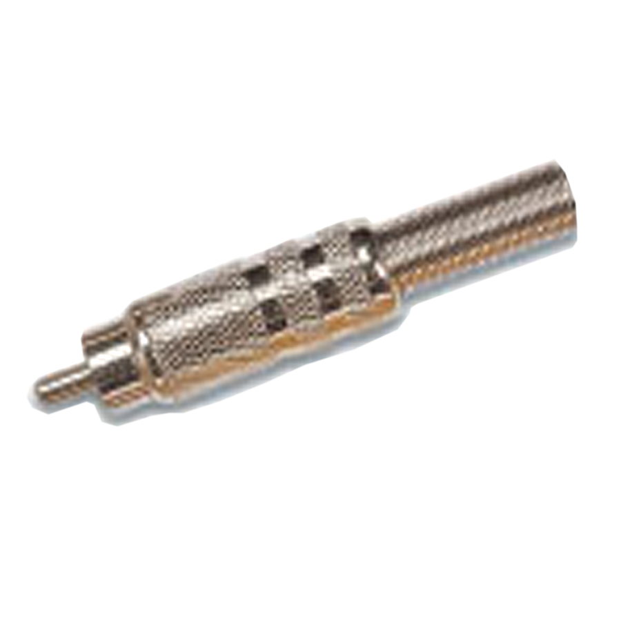 PLUG RCA, CON RESORTE, METALICO