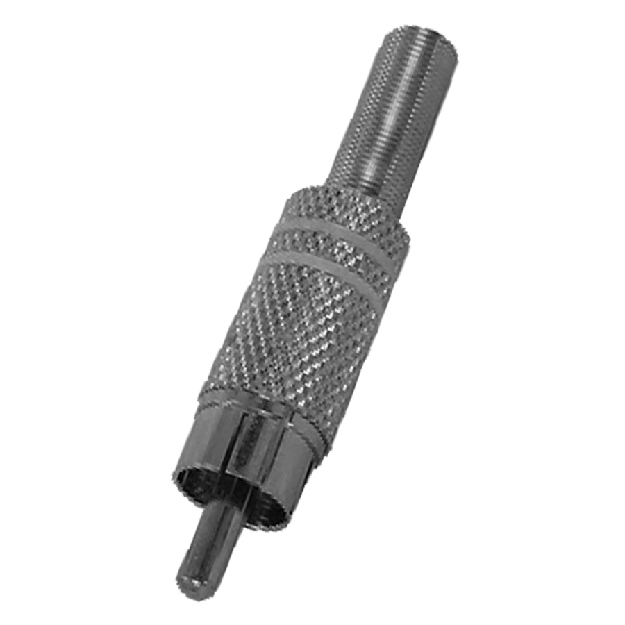PLUG RCA, CON RESORTE, METALICO