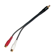 Cable para Audio 1 Plug RCA a 2 Jack RCA, 0.1524 m Long. Cable, CLIMB YRP-01 15 CM