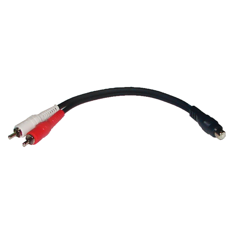 Cable para Audio 1 Jack RCA a 2 Plug RCA, 0.1524 m Long. Cable, CLIMB YRP-08 15 CM
