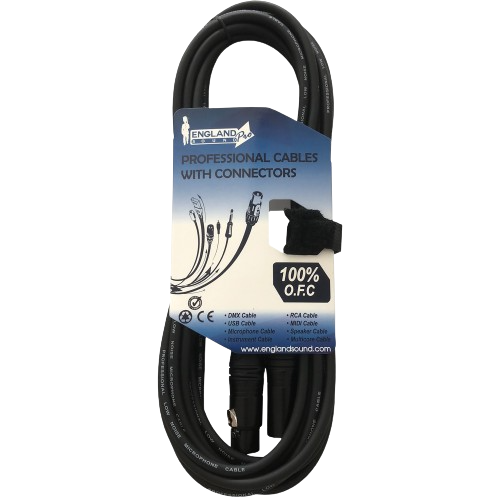 CABLE PARA MICROFONO, PLUG XLR A JACK XLR, OFC, 6MTS