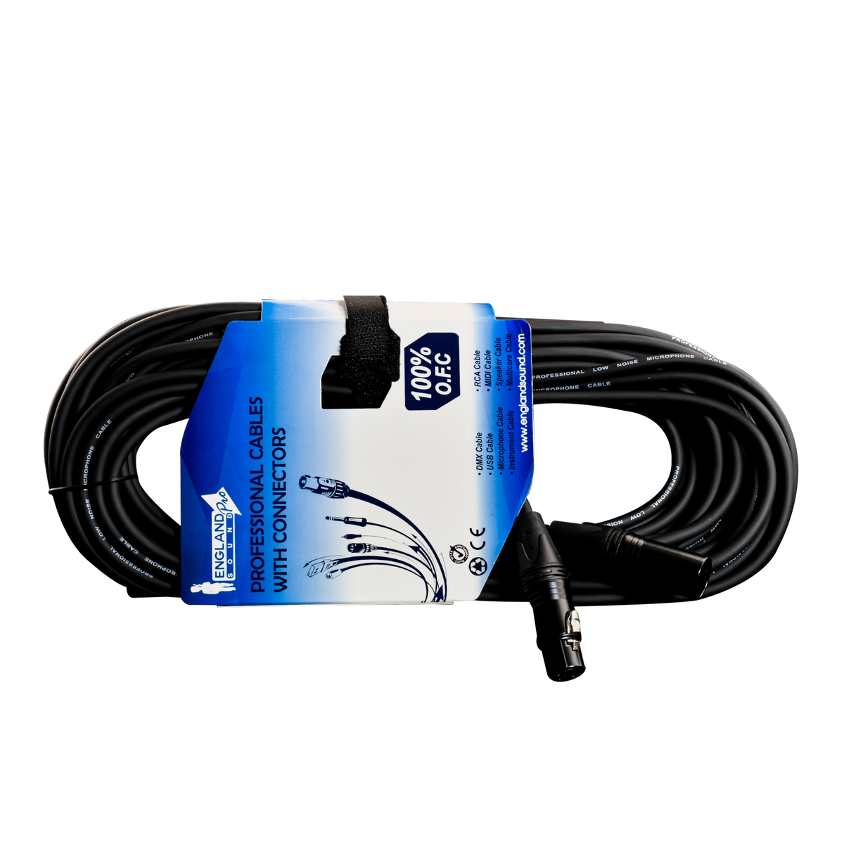 CABLE PARA MICROFONO, PLUG XLR A JACK XLR, OFC, 3MTS