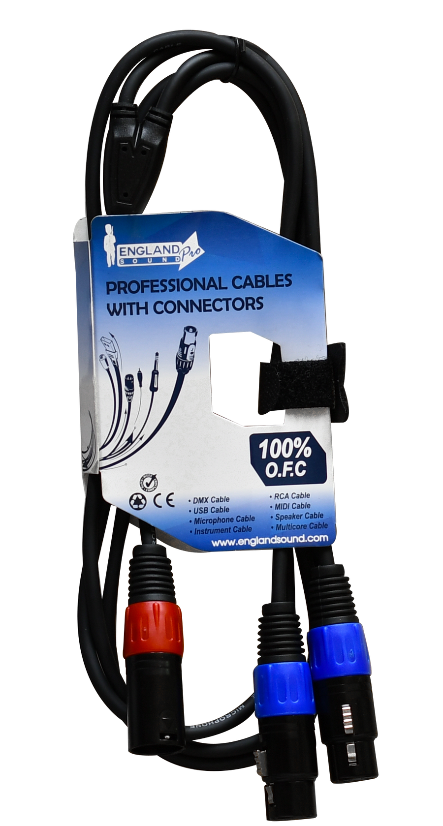 CABLE DE AUDIO, PLUG XLR A 2 JACK XLR 2MT