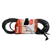 CABLE DE AUDIO, PLUG 6.3MM MONO EN L A PLUG 6.3MM MONO, OFC, 6MTS