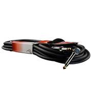CABLE DE AUDIO, PLUG 6.3MM MONO EN L A PLUG 6.3MM MONO, OFC, 6MTS