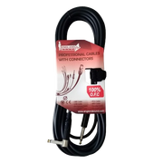 CABLE DE AUDIO, PLUG 6.3MM MONO TIPO L A PLUG 6.3MM MONO, OFC, 1MT