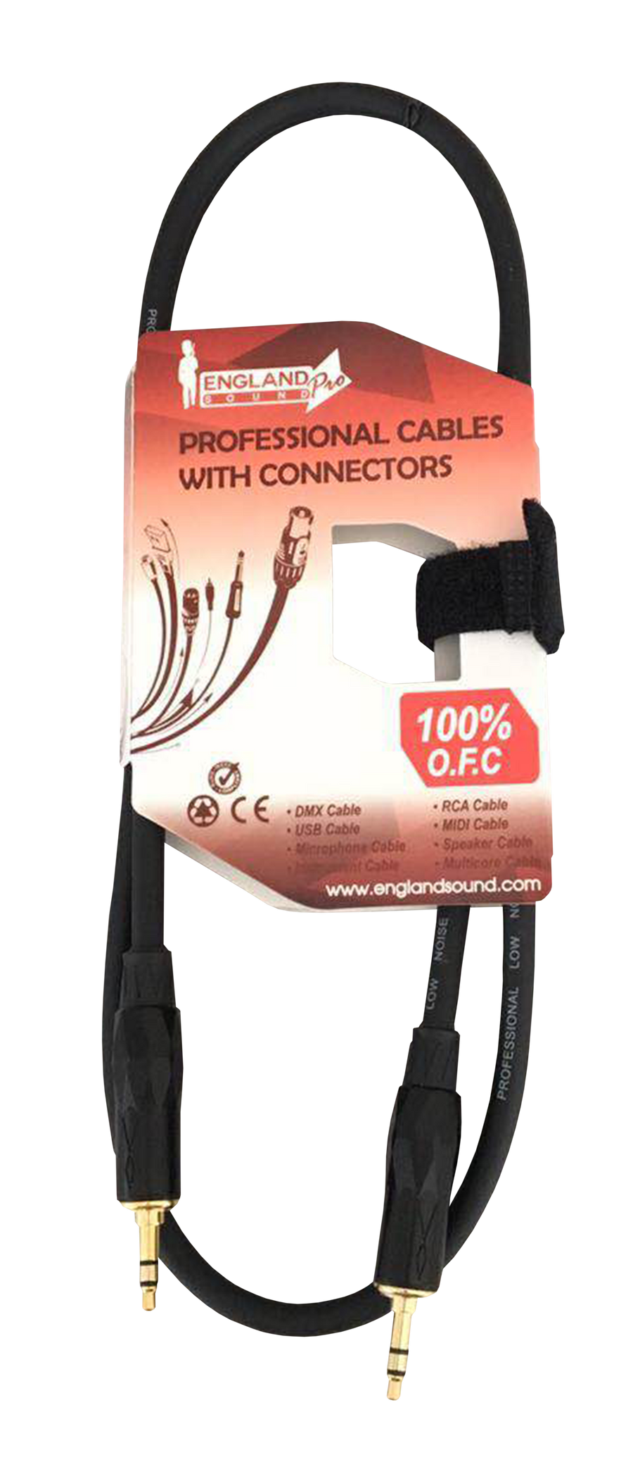 CABLE DE AUDIO, PLUG 3.5MM ESTEREO A PLUG 3.5MM ESTEREO, OFC, 1MT