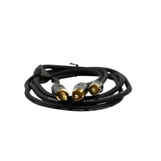 CABLE DE AUDIO, PLUG 3.5MM ESTEREO A 2 PLUG RCA, OFC, 2MTS