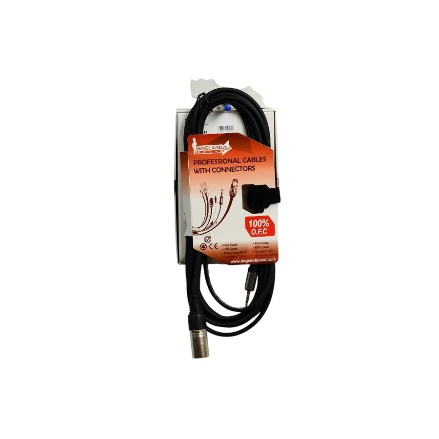 CABLE DE AUDIO, PLUG 3.5MM ESTEREO A 2 PLUG XLR, OFC, 5MTS