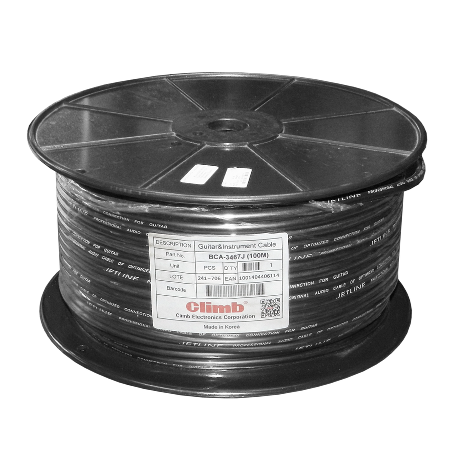 Rollo Cable Audio 100 m, Cobre, CLIMB BCA-3467J