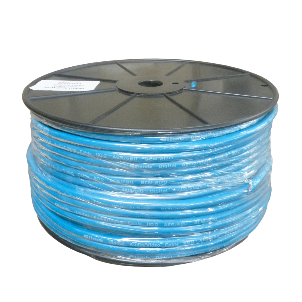 Rollo Cable Audio Calibre 21 AWG, 100 m, Cobre Pelado Sólido, CLIMB BCM-2170