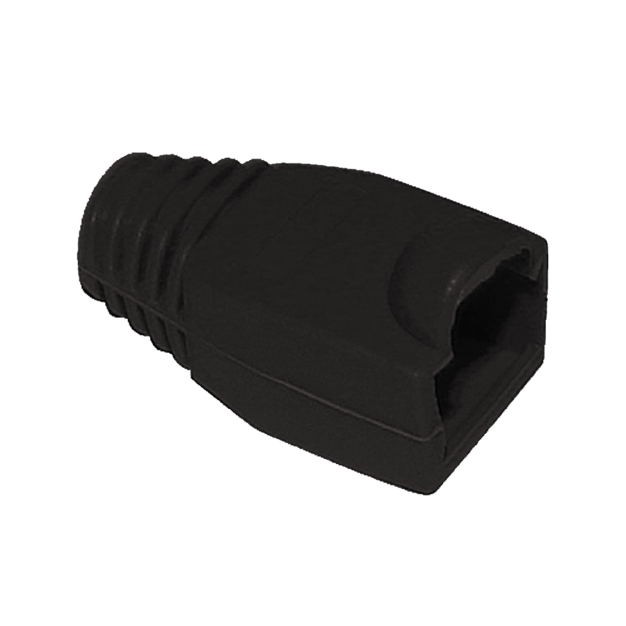 De Red Filtro De Goma Negro TIA/EIA-568-B.2-1 BX RJ-45 HOOD NEGRO