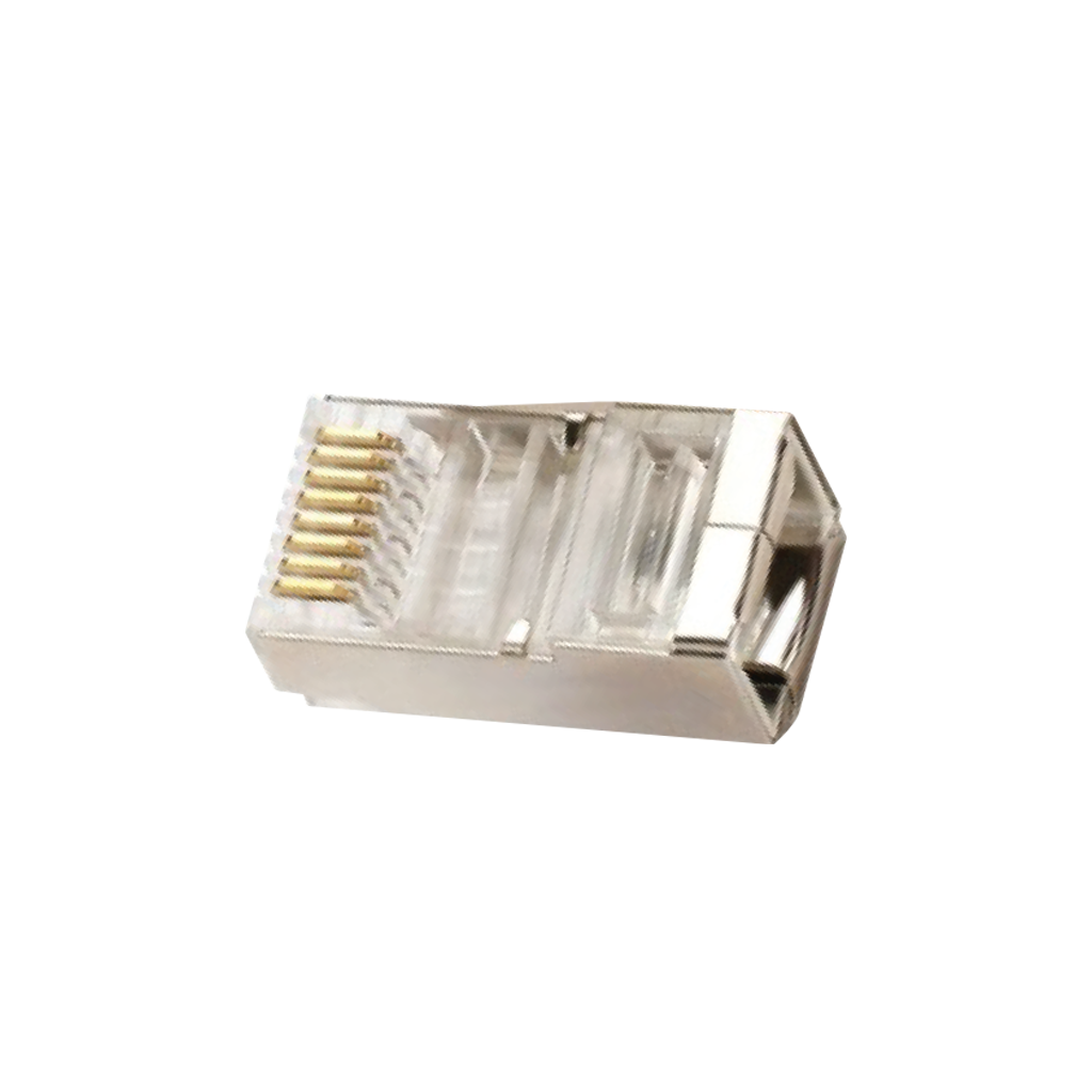 CONECTOR PLUG RJ-45,METALICO, 8P8C, 8 CONTACTOS