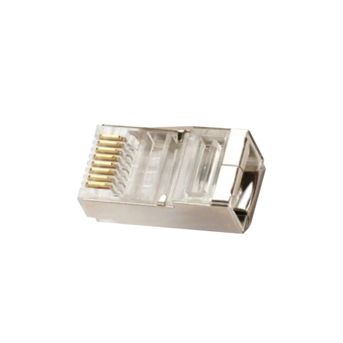 CONECTOR PLUG RJ-45,METALICO, 8P8C, 8 CONTACTOS