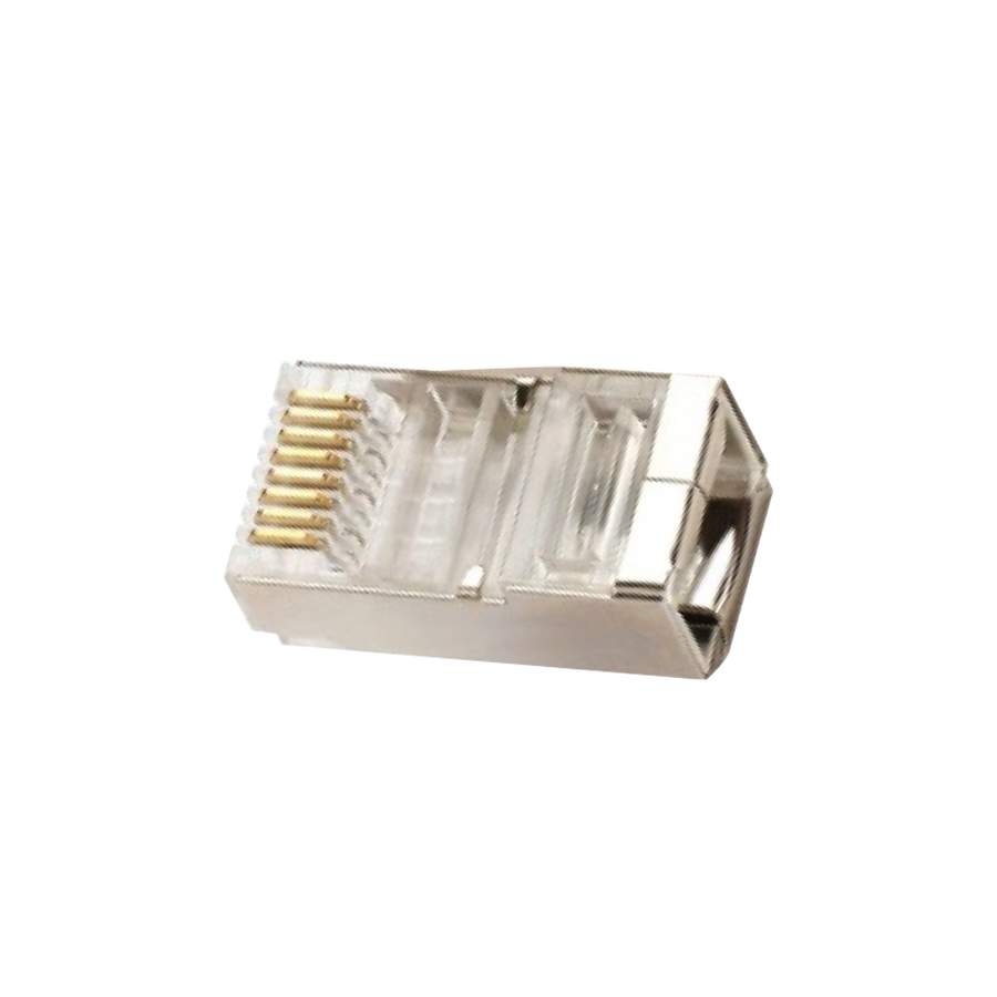 CONECTOR PLUG RJ-45,METALICO, 8P8C, 8 CONTACTOS