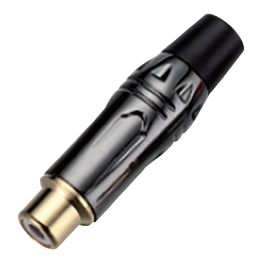JACK RCA, PLATEADO, NEGRO, METALICO