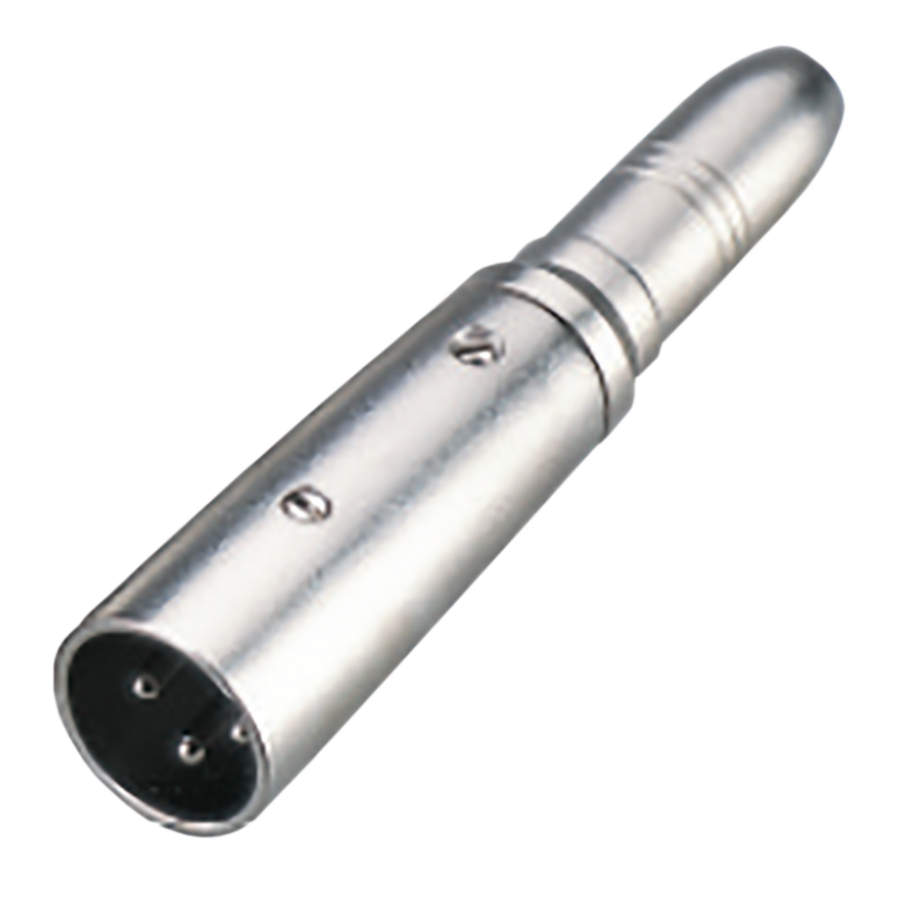ADAPTADOR PLUG XLR A JACK 6.3MM, METALICO