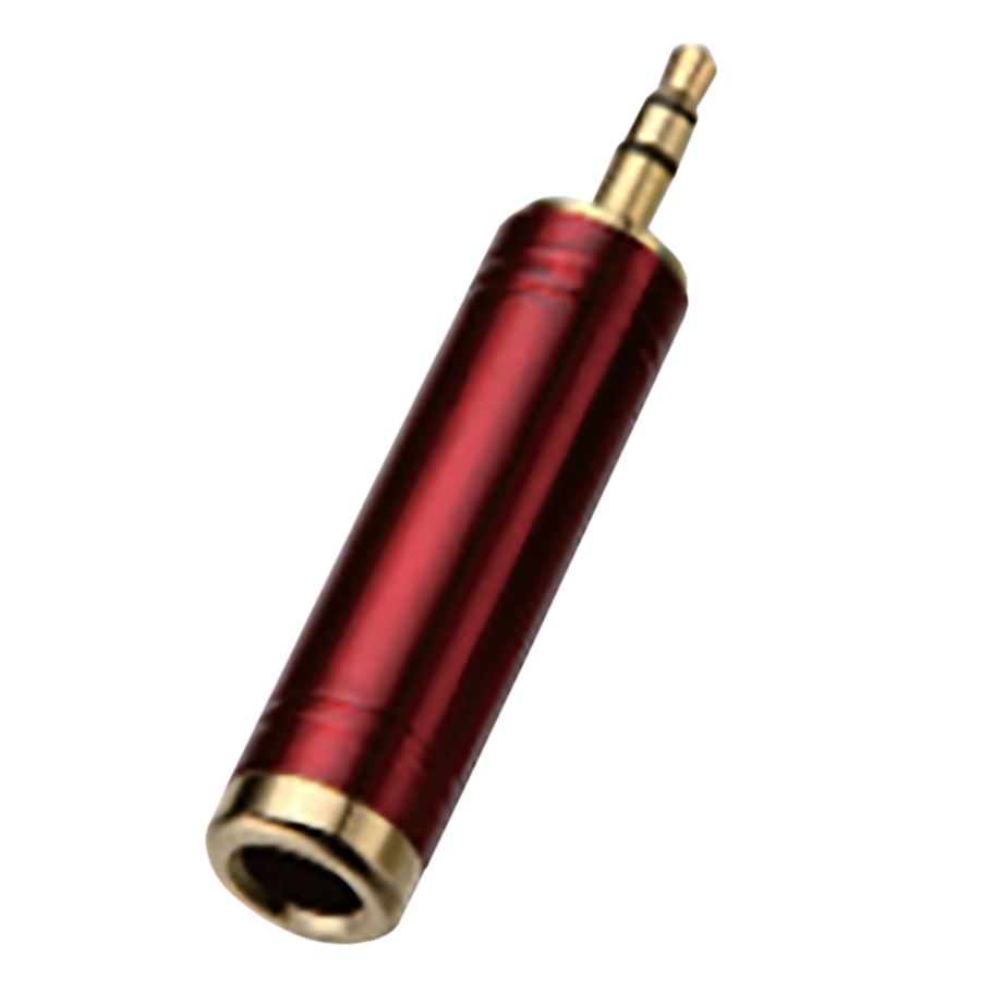 ADAPTADOR JACK RCA A PLUG 6.3MM MONO, METALICO